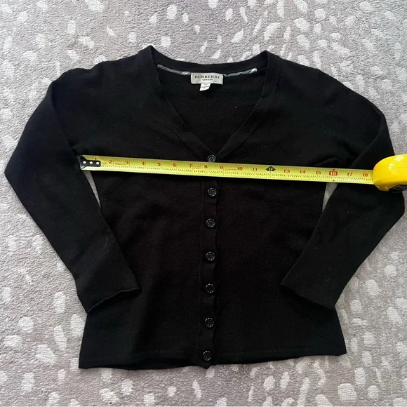 Burberry Black Cardigan Cashmere/wool Blend XS Women’s - Picture 2 of 9